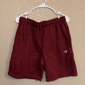 Champion Men's Dark Red Athletic Shorts